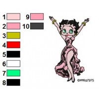 Betty Boop Embroidery Design 50
